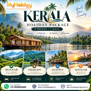 6N/7D Kerala Backwaters & Hills Tour Package